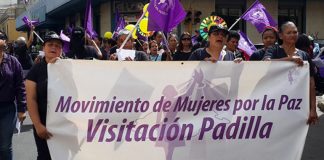 movimiento Visitación Padilla marcha contra los feminicidios