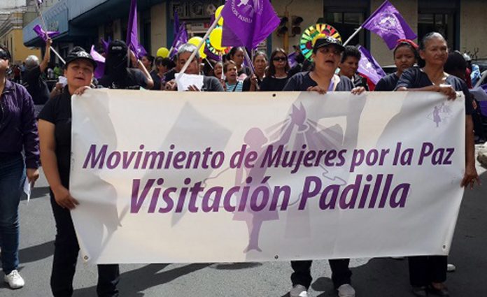 movimiento Visitación Padilla marcha contra los feminicidios