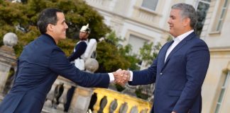 Juan Guaidó e Iván Duque se encuentran en Colombia