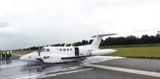 Avioneta de la DEA no pudo alzar vuelo y derrapó en aeropuerto de Colombia