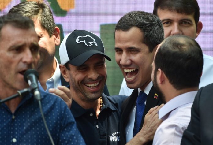 VENEZUELA-CRISIS-OPPOSITION-RALLY-GUAIDO-CAPRILES