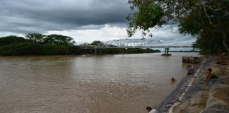 río Arauca - muro de contención