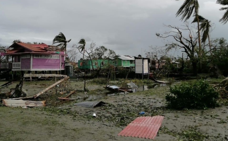Wawa Bar, en Bilwi, Nicaragua, quedó completamente devastada por Eta