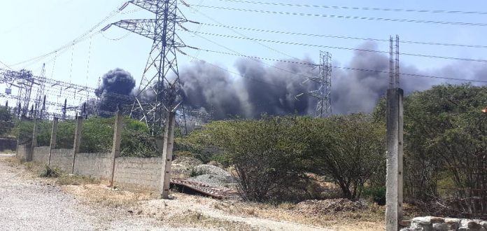 Incendio en subestación eléctrica de Barquisimeto