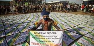 Más de 6 mil indígenas brasileños marcharon por «autonomía en sus tierras»