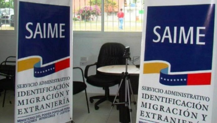 saime suspende tramites de extranjería