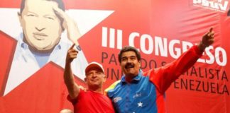 Hugo Carvajal y Nicolás Maduro