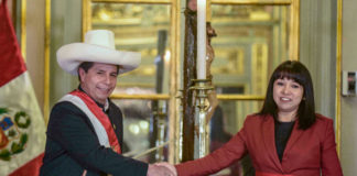 Nueva primera ministra de Perú Mirtha Vásquez