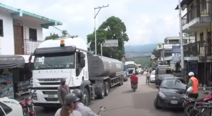 Tranca carretera Táchira