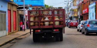 Camión gas doméstico Tucupita