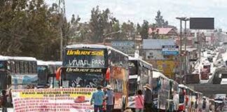 Paro de transporte Perú