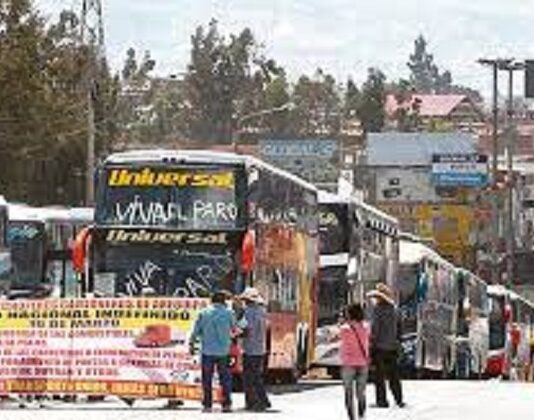 Paro de transporte Perú