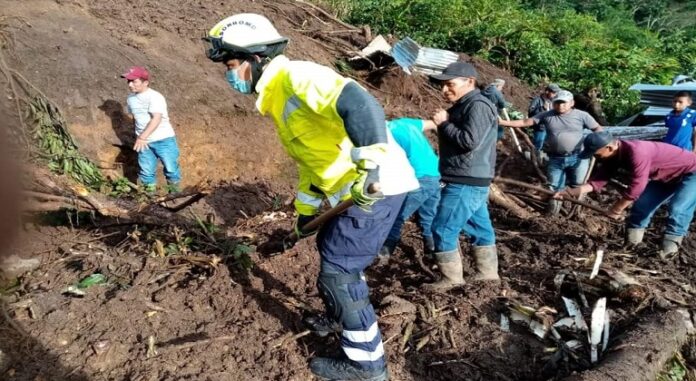 Derrumbe en Guatemala