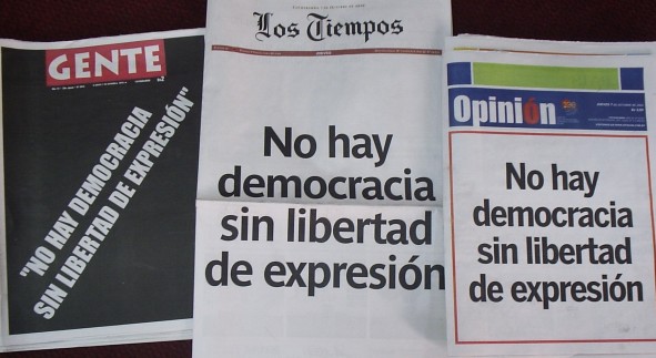 No hay democracia sin libertad de prensa y libertad de expresión
