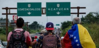 Migrantes venezolanos - Caravana México