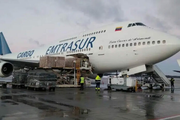 Retenido avion venezolano en Argentina