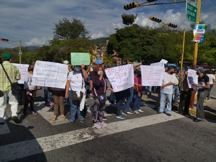 Protesta de trabajadores de Cantv