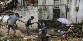 Sube a 116 los muertos por lluvias en Brasil