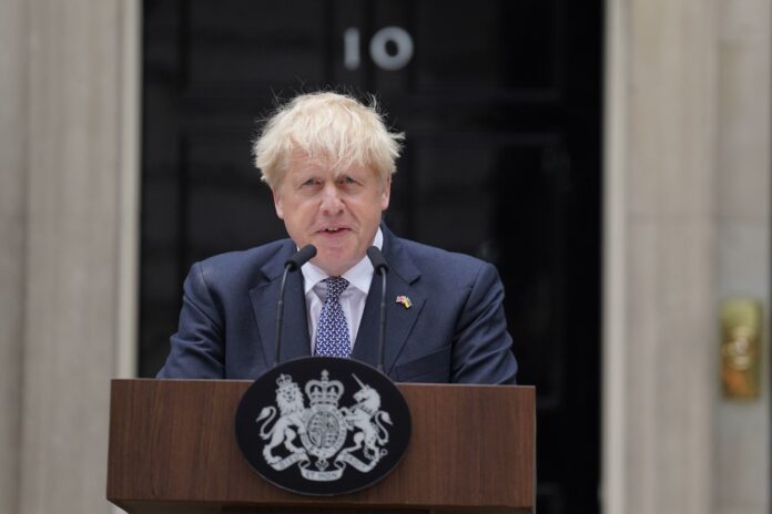 Reununcia Boris Johnson