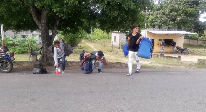 Caminantes venezolanos retornados