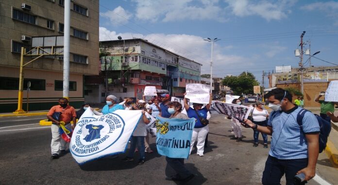 Trabajadores sanitarios Anzoátegui