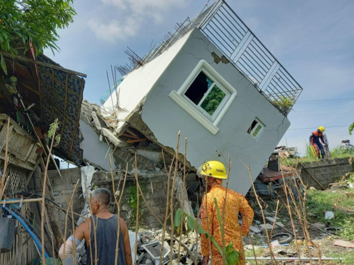 Earthquake aftermath in Ilocos Sur province, Philippines