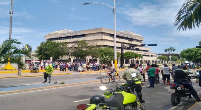 Protesta trabajadores Anzoátegui