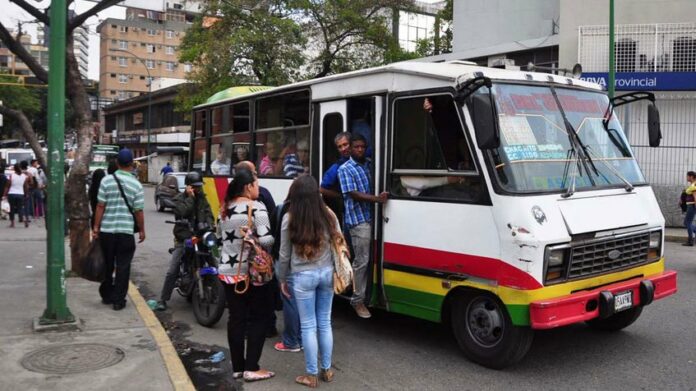 Transporte público en Caracas - pasaje urbano