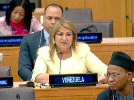Santaella en la ONU: «Nuestro objetivo es atender a los docentes»