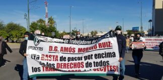 Trabajadores de los Colegios de Estudios Científicos y Tecnológicos del Estado se unieron al paro nacional convocado en la Ciudad de México.