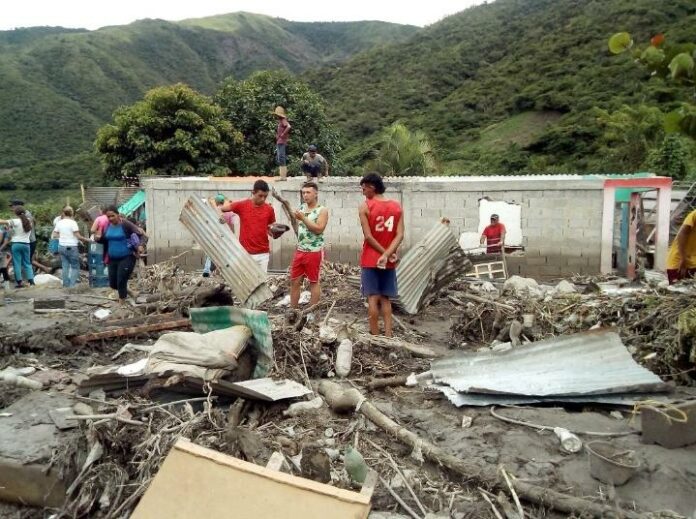 60 familias resultaron afectadas por las lluvias en la parroquia Juares de Lara