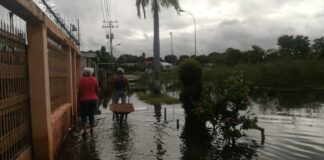 Inundación en La Alameda Ciudad Bolívar