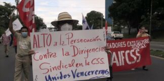 Trabajadores de Panamá marcharon en las calles