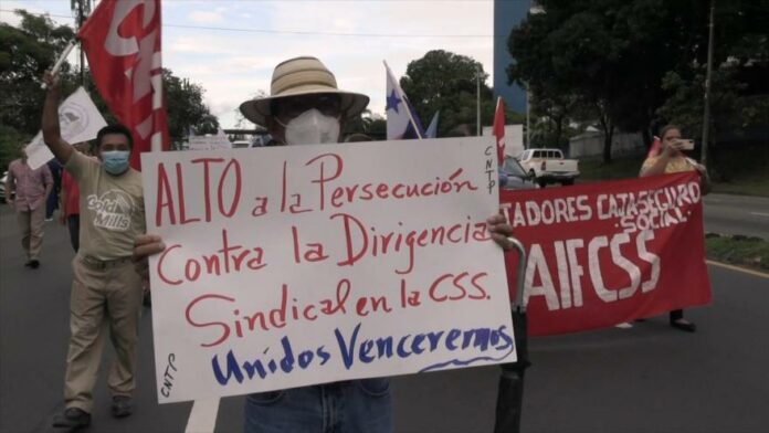 Trabajadores de Panamá marcharon en las calles