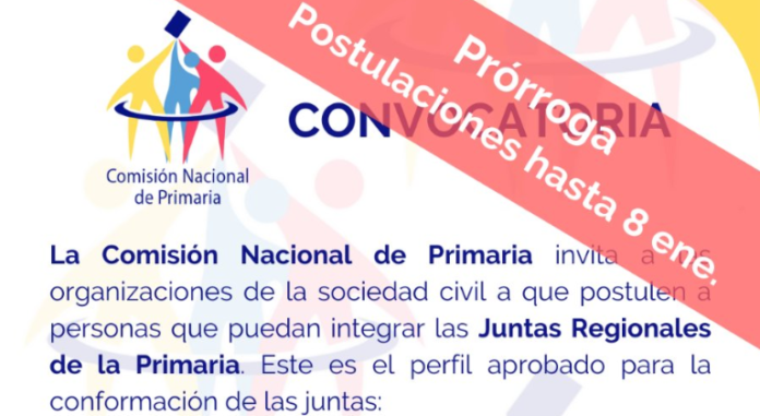 Comisión Nacional de Primaria anunció la prórroga