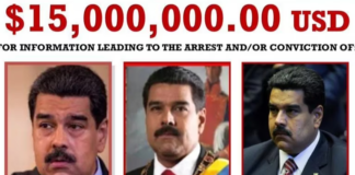 EE. UU. reitera recompensa por la captura de Maduro