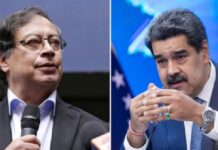 Gustaco Petro y Nicolás Maduro