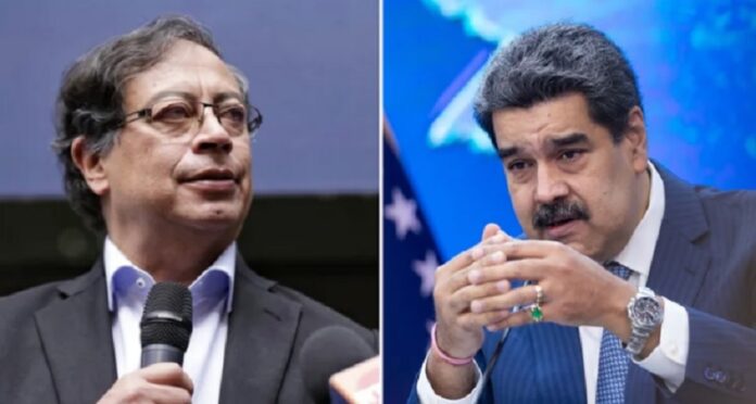 Gustaco Petro y Nicolás Maduro