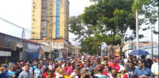 marcha oficialista en Monagas