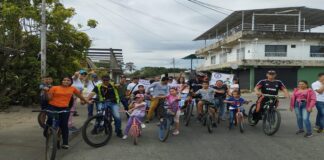 Bicicletada paz El Nula