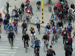 Bicicletas en Bogotá - día sin carro