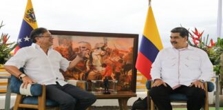 Nicolás Maduro y Gustavo Petro