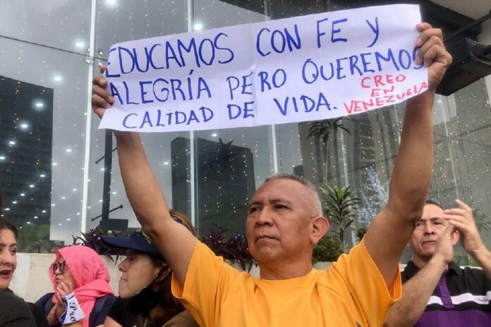 Protesta docentes Anzoátegui