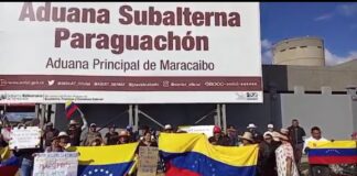 protesta en la parroquia Guajira