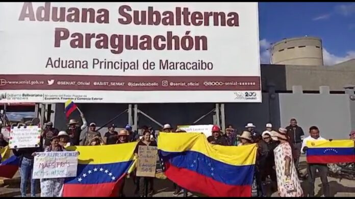 protesta en la parroquia Guajira