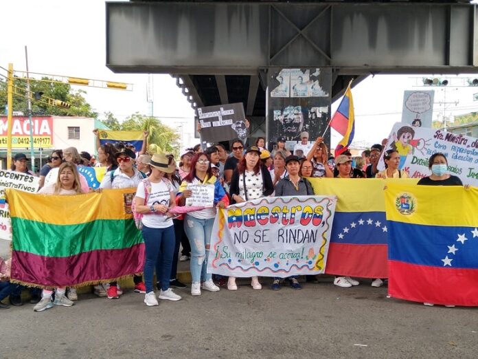 Protesta docentes Carabobo