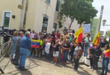 Protesta de maestros en San Fernando
