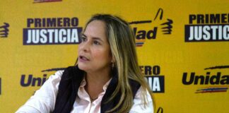 Presidenta de Primero Justicia María Beatriz Martínez