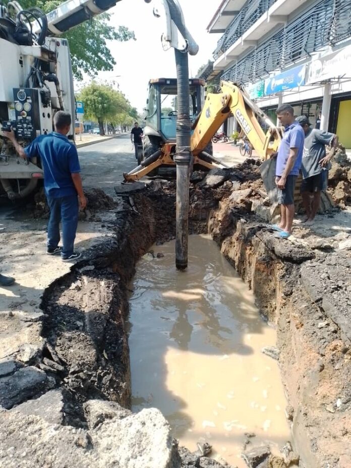 Rotura tubería San Fernando