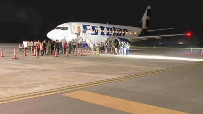 Vuelo con Migrantes desde Arica, Chile